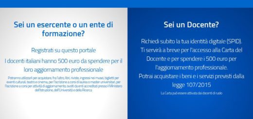 è attiva l'app cartadeldocente