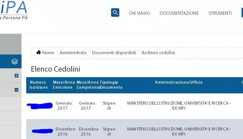 NOIPA: cedolino dello stipendio di aprile 2017 di scuola e forze armate quando sul portale del MEF?