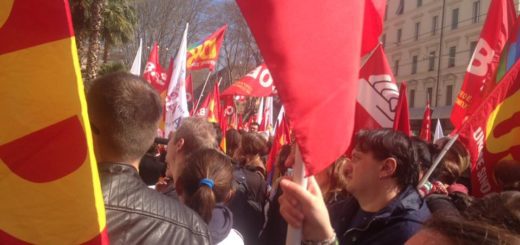 I coordinamenti dei precari hanno manifestato davanti al MIM