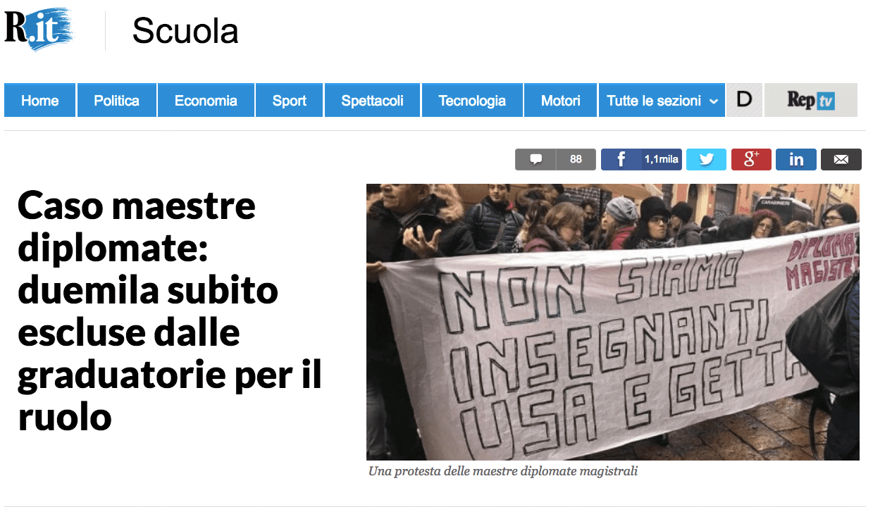 diplomati magistrali esclusi dalle GaE