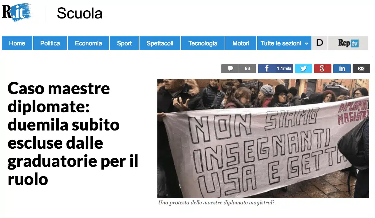 diplomati magistrali esclusi dalle GaE