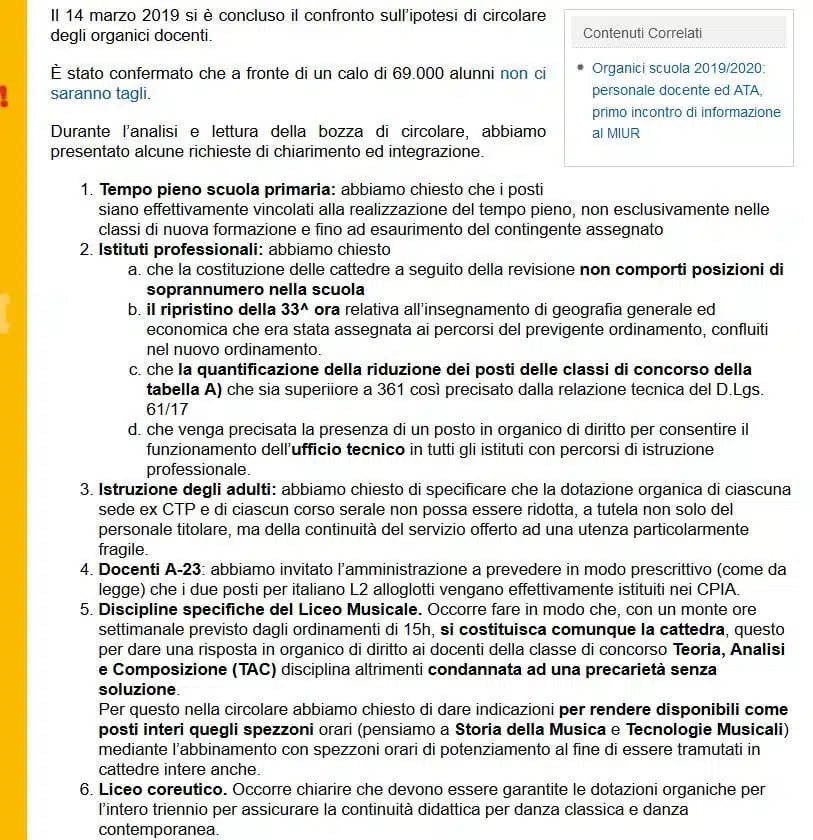Organici 2019/2020, più posti a ITP e maestre nonostante il calo demografico
