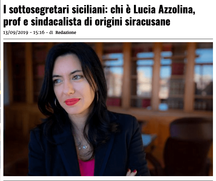 fidanzato Lucia Azzolina