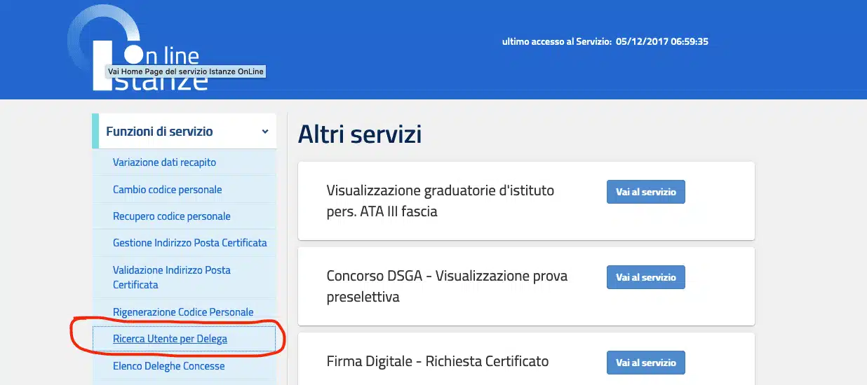 domanda di mobilità 2020/21 tutorial