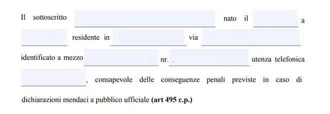 autodichiarazioni false autocertificazione coronavirus