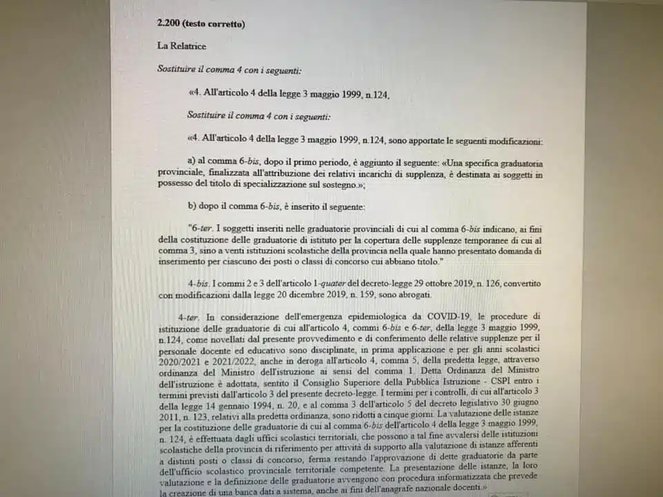 Aggiornamento graduatorie provinciali 2020 di II e III fascia le ultime notizie