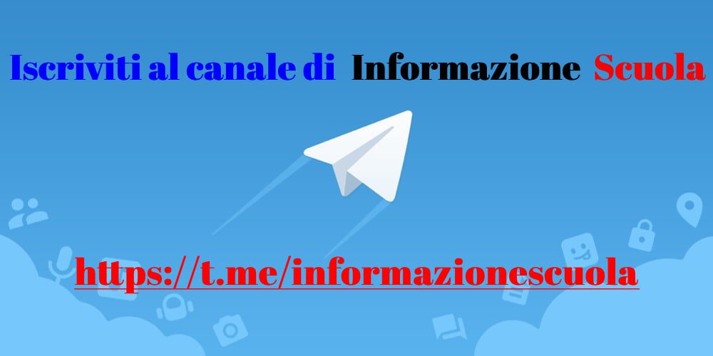 Iscriviti al canale telegram di informazione scuola