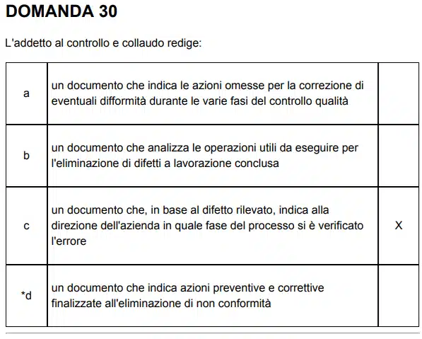 Contestazione Domande CDC B018-ERRATA CORRIGE URGENTE