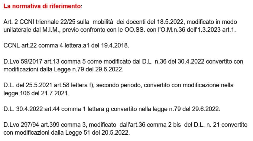 Mobilità 23/24 chi può fare domanda e chi no perché è vincolato.