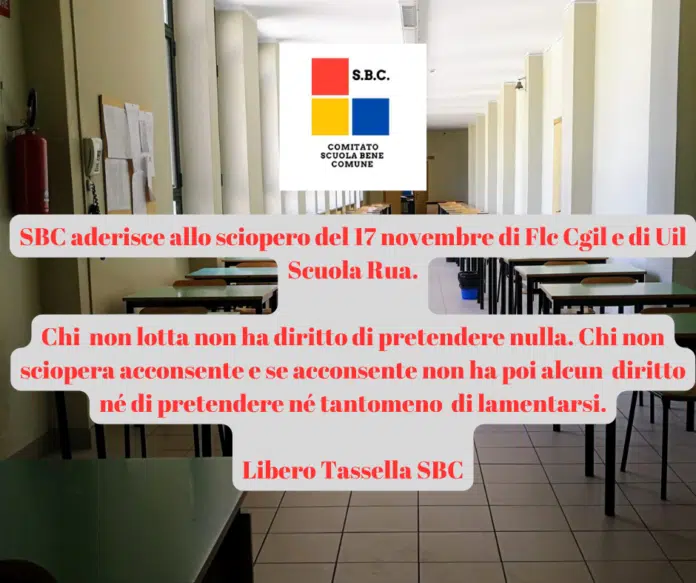 Sciopero il 17-11: un dovere verso noi stessi, non verso i sindacati