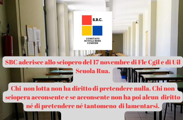 Sciopero il 17-11: un dovere verso noi stessi, non verso i sindacati