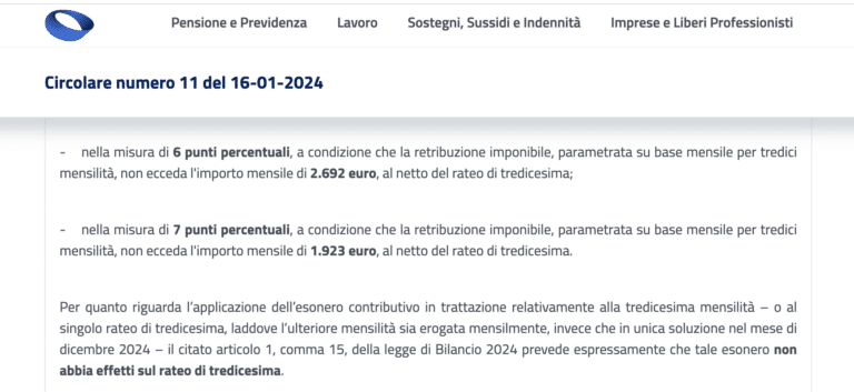 Taglio del cuneo fiscale nel 2024: gli aumenti in busta paga con la nuova circolare INPS