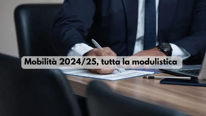 Mobilità 2024/25, tutta la modulistica