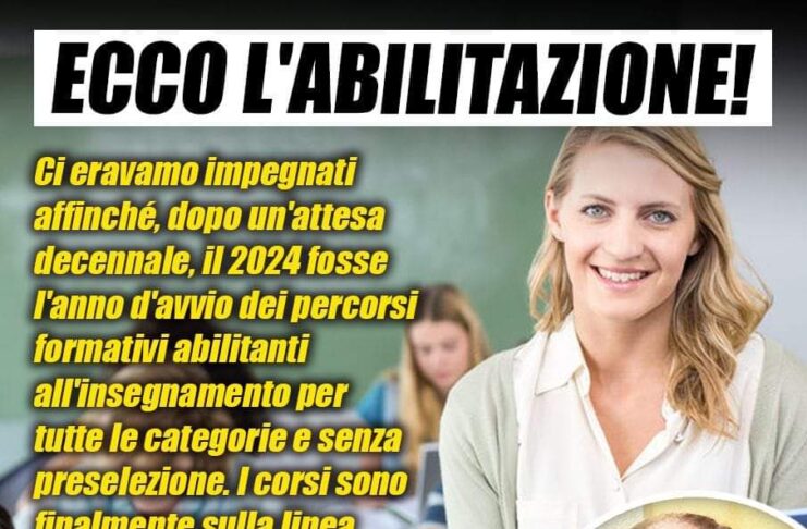 SCUOLA - PITTONI (LEGA), DOPO 10 ANNI ECCO L'ABILITAZIONE